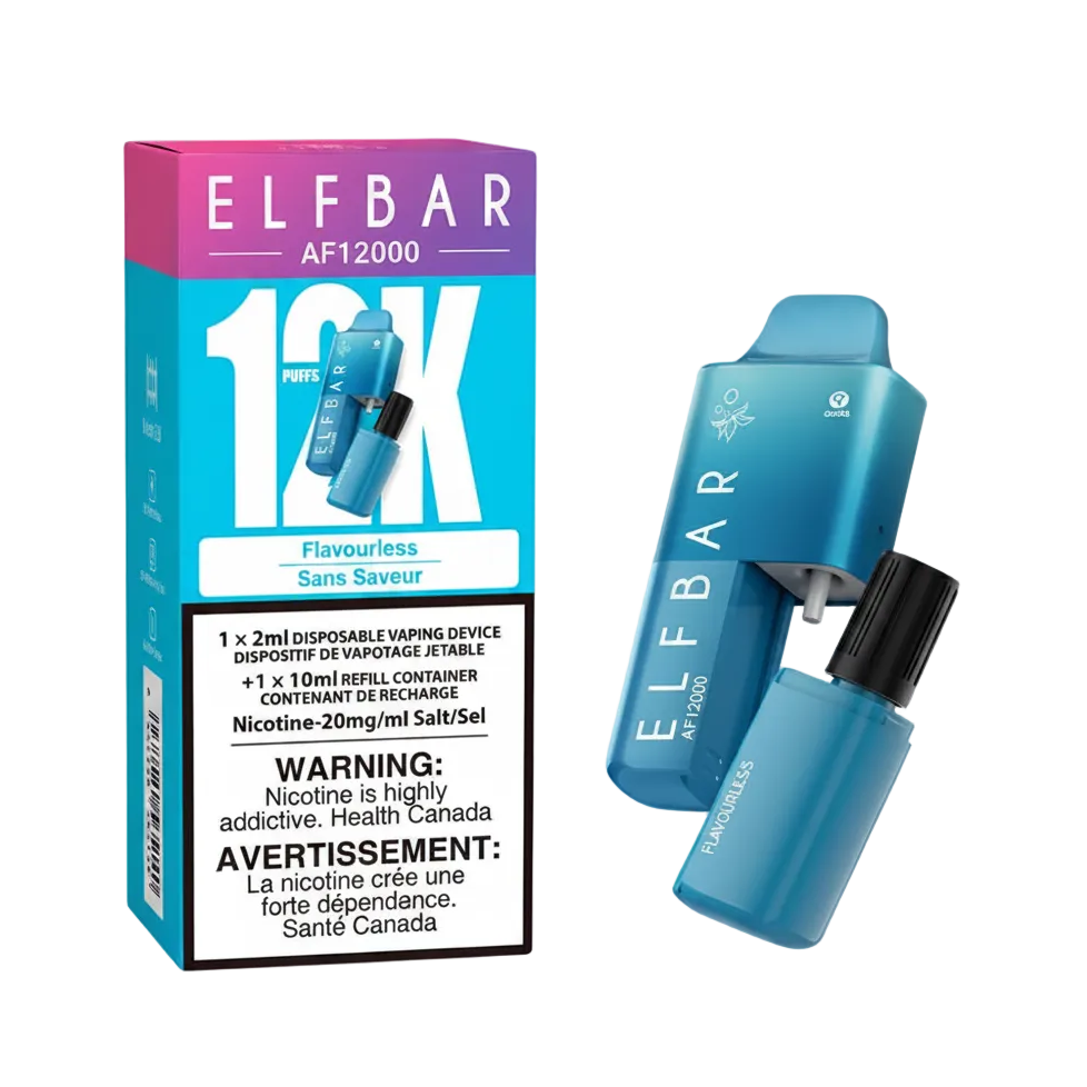 ELFBAR AF12000 Flavourless 12K Puffs 10ml (Pack of 5) QC Compliant