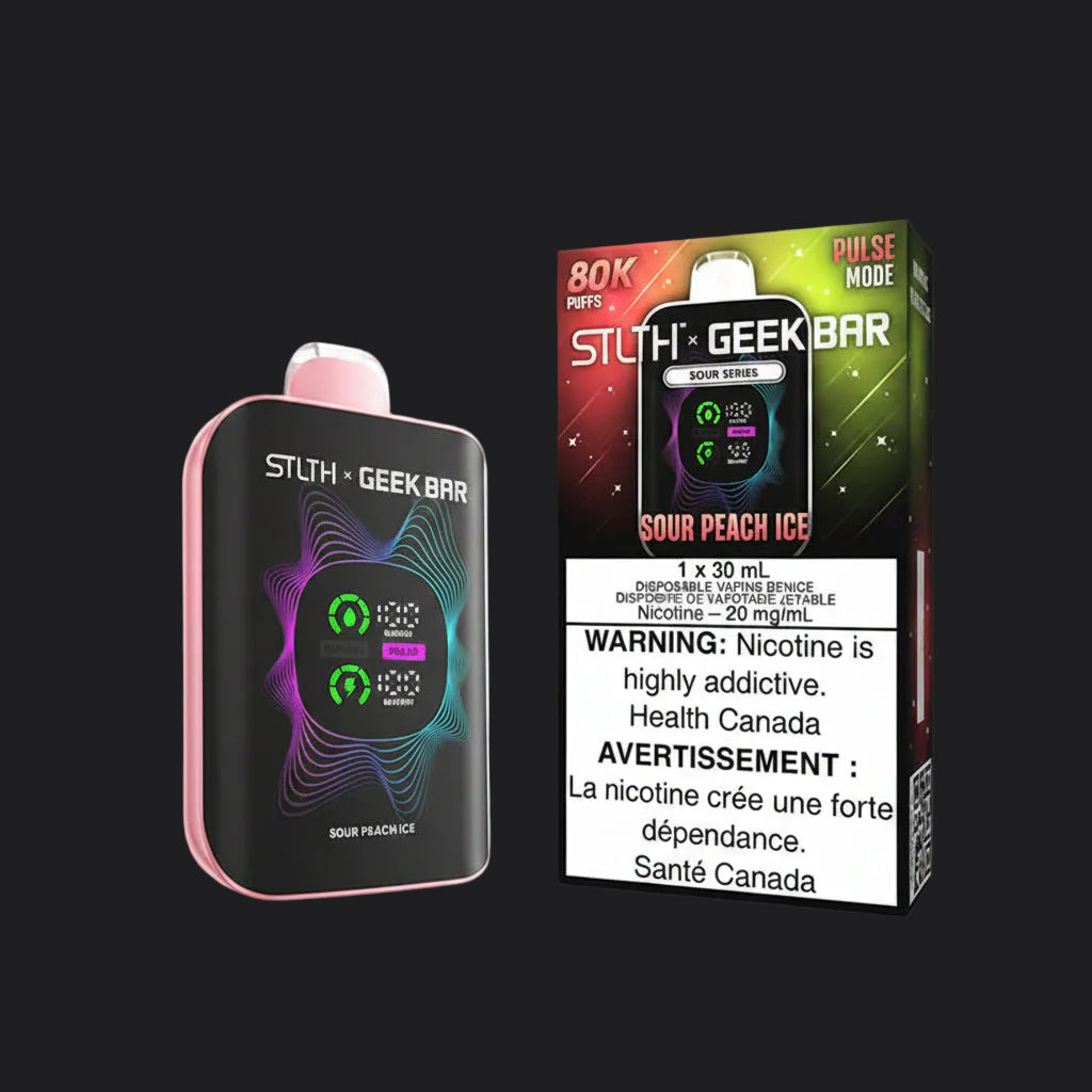 STLTH x GEEK BAR Sour Peach Ice 80k Puffs 30ml (Pack of 4)
