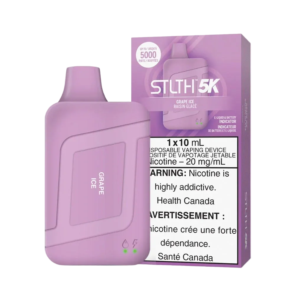 STLTH 5K Puffs Grape 10ml (Pack of 5)