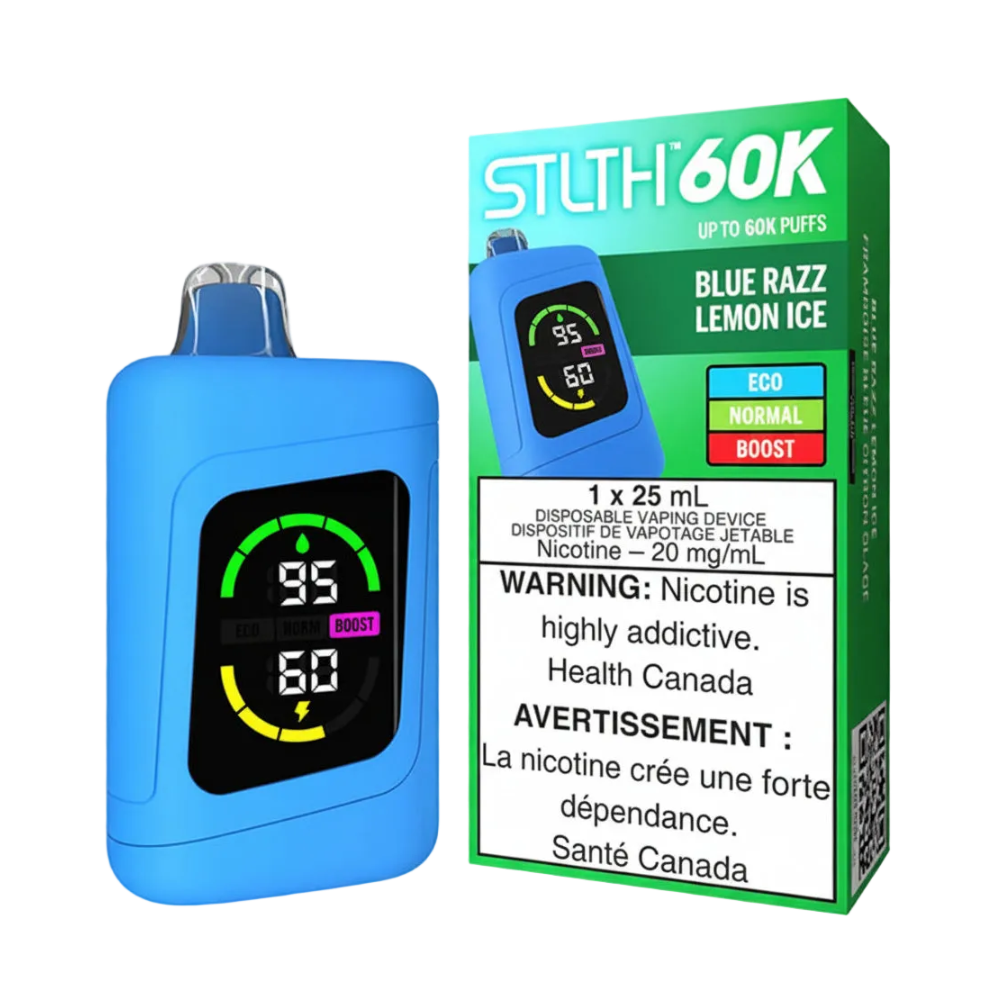 STLTH 60K Puffs Blue Razz Lemon Ice 25ml (Pack of 4)