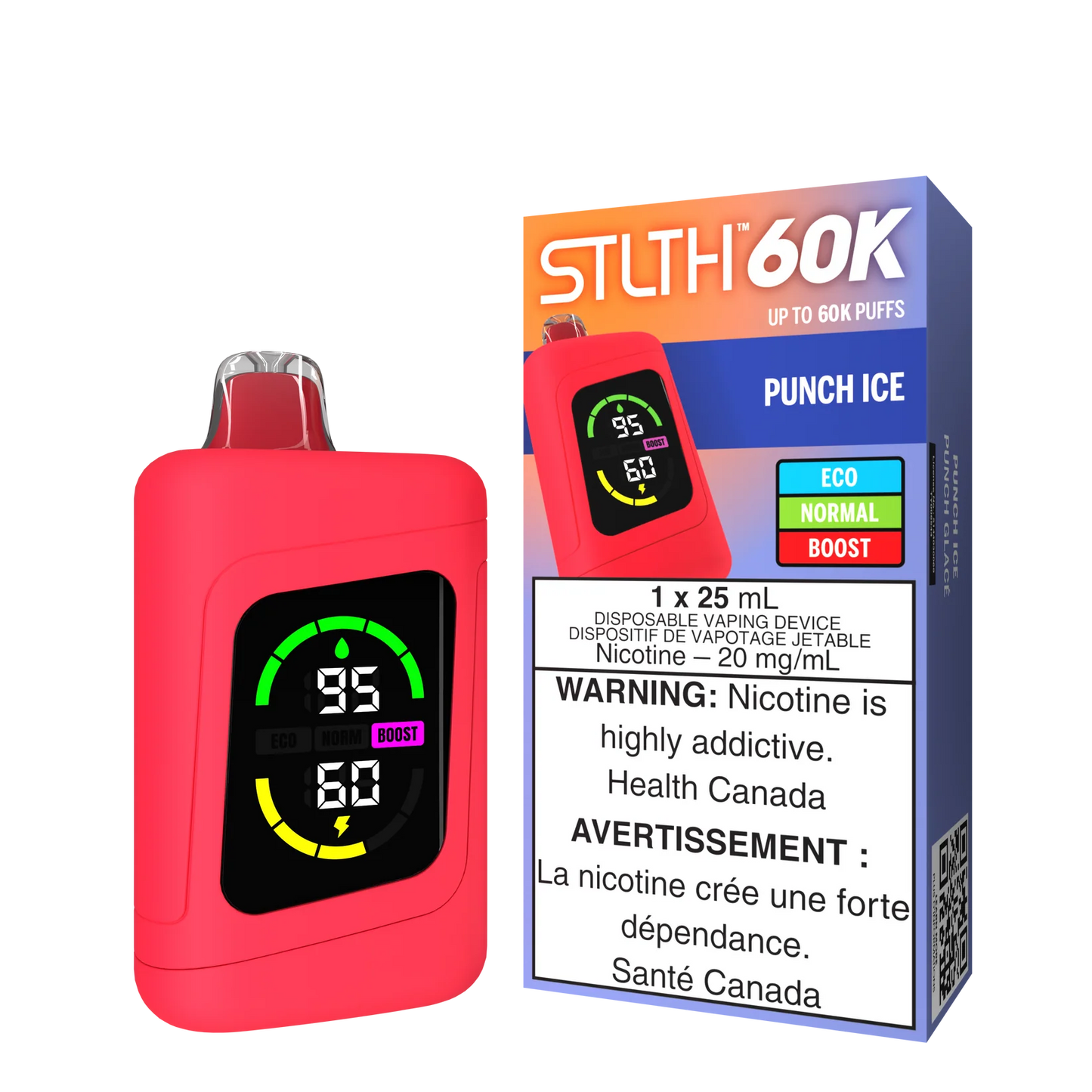 STLTH 60K Puffs Punch Ice 25ml (Pack of 4)