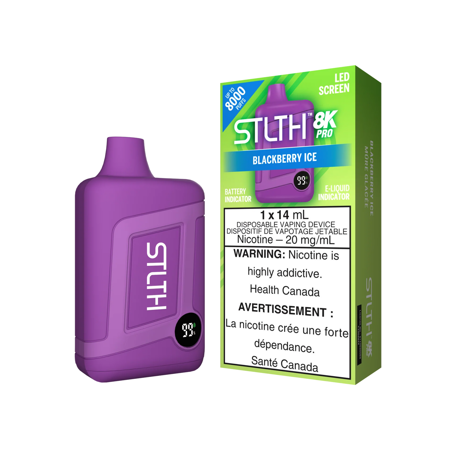 STLTH 8K Pro Blackberry Ice 14ml (Pack of 5)