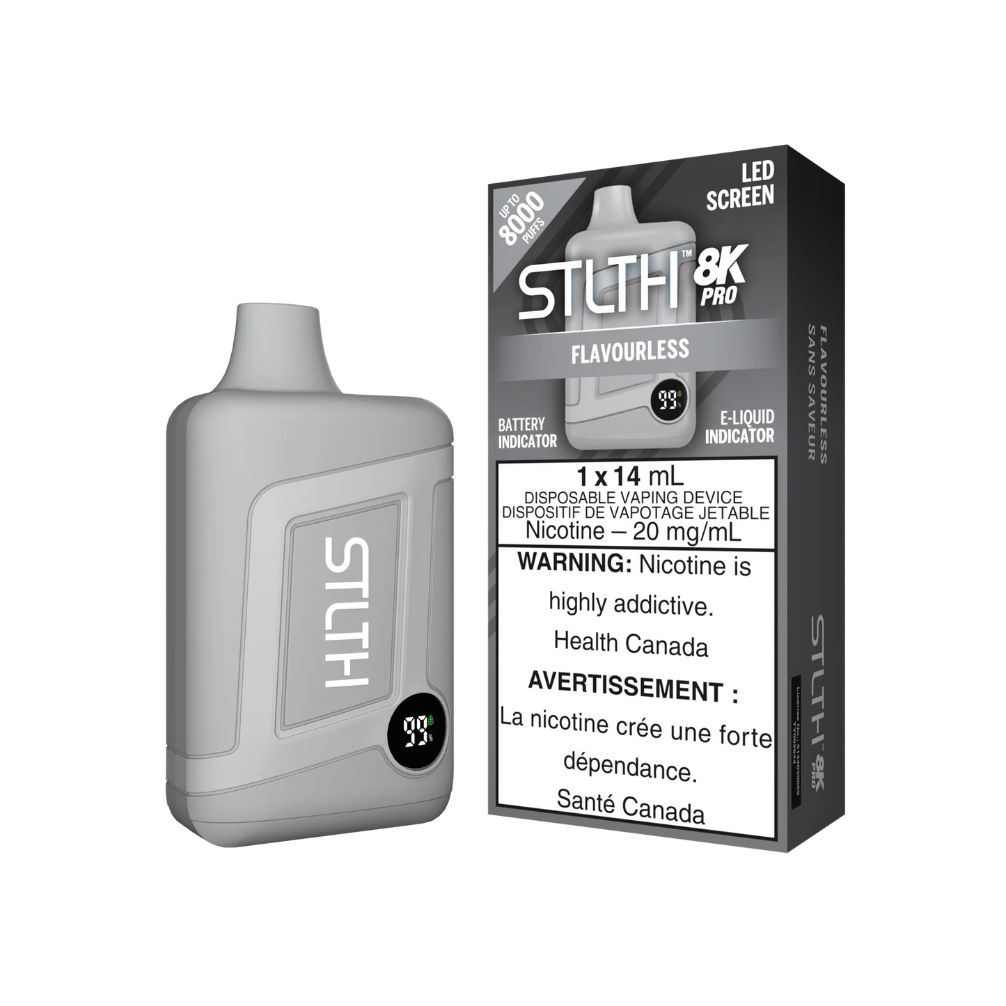 STLTH 8K Pro Flavourless 14ml (Pack of 5)