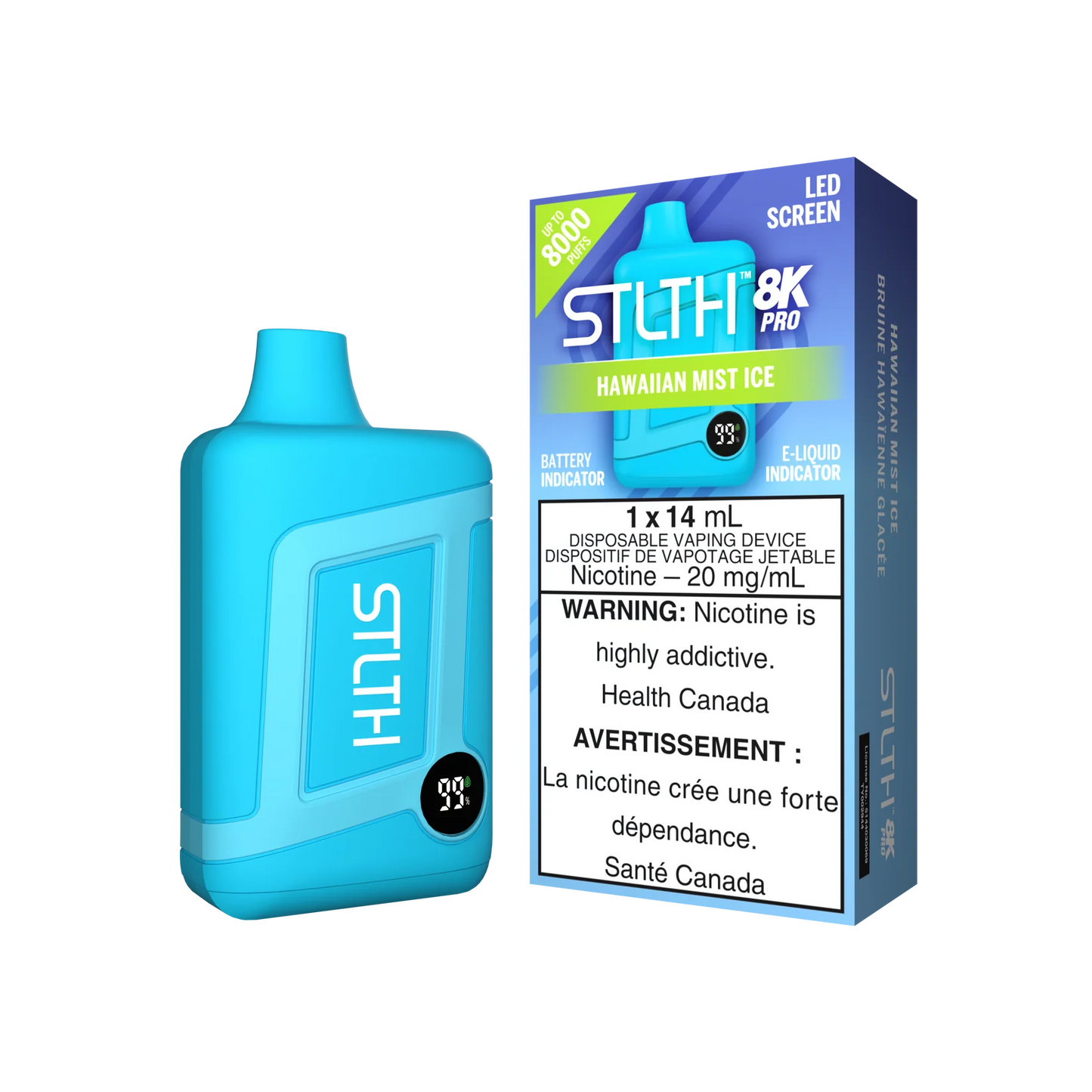 STLTH 8K Pro Hawaiian Mist Ice 14ml (Pack of 5)