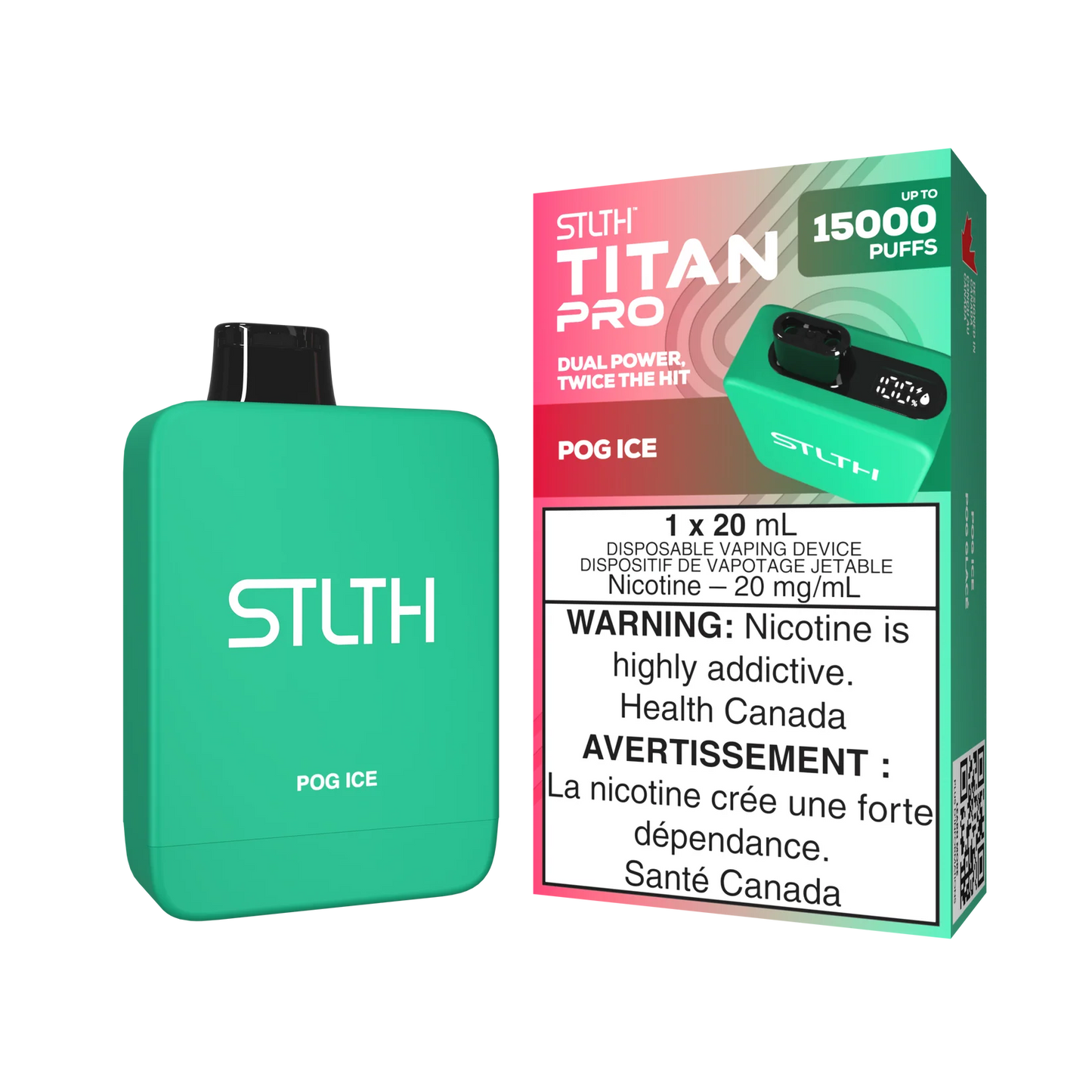 STLTH Titan Pro POG Ice 15K Puffs 20ml (Pack of 5)