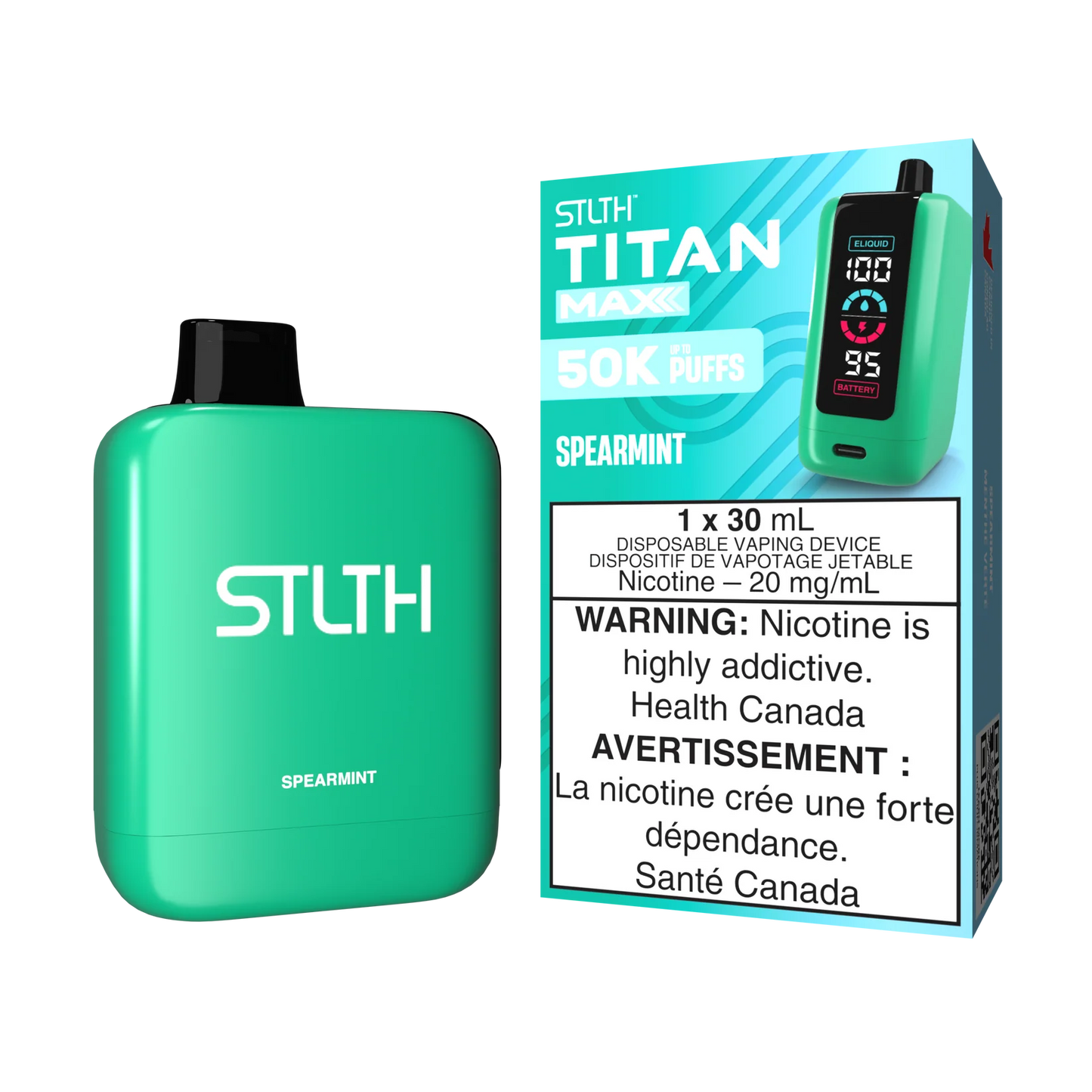 STLTH Titan Max Spearmint 50k Puffs (Pack of 4)