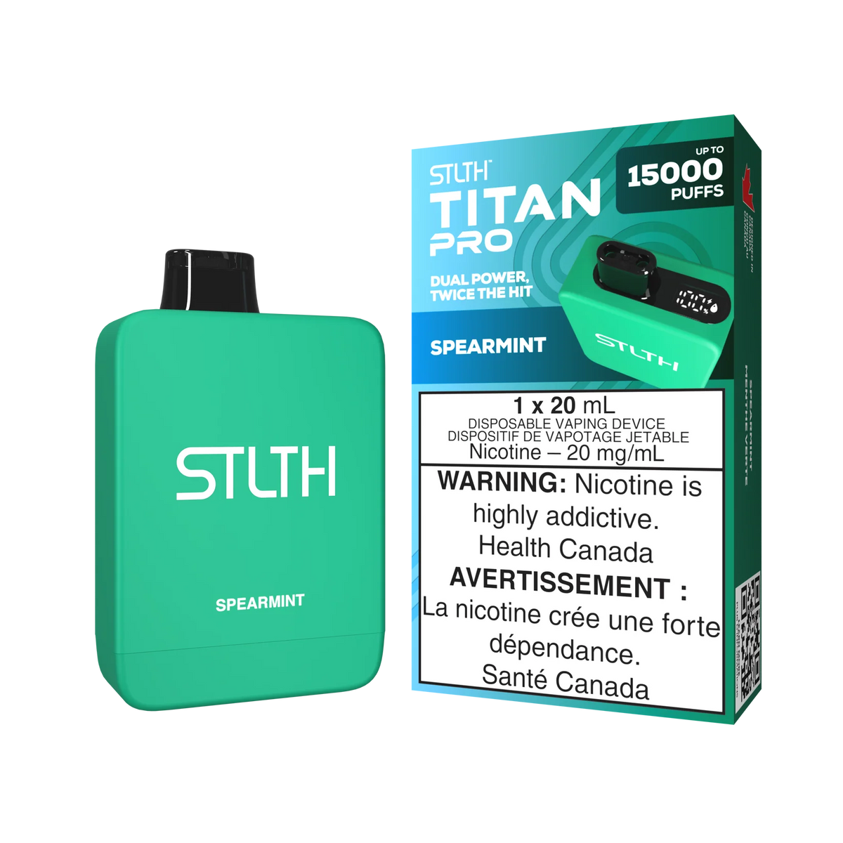 STLTH Titan Pro Spearmint 15k Puffs (Pack of 5)