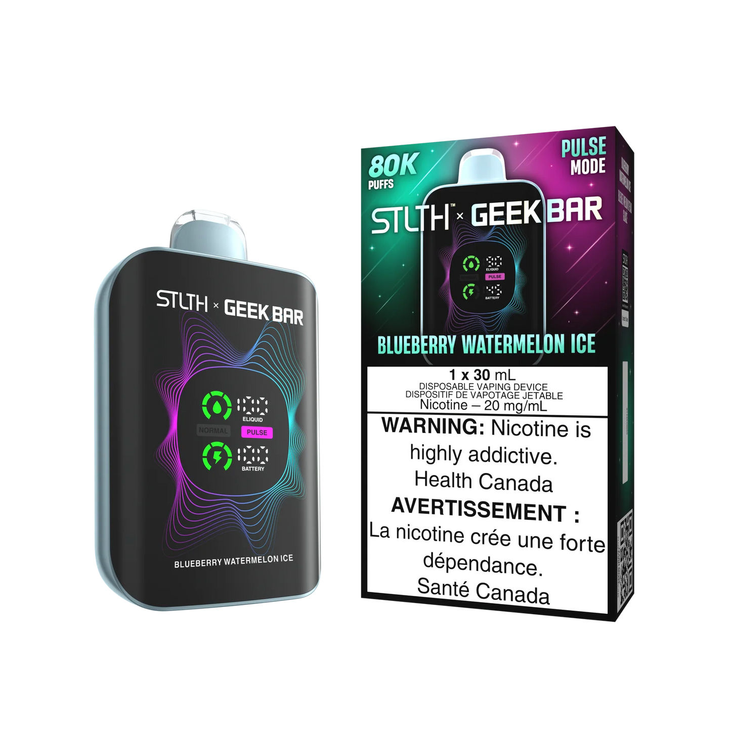 STLTH x GEEK BAR Blueberry Watermelon Ice 80k Puffs 30ml (Pack of 4)