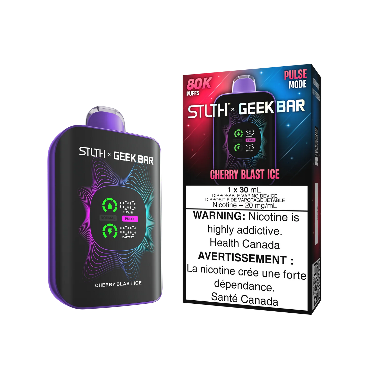 STLTH x GEEK BAR Cherry Blast Ice 80k Puffs 30ml (Pack of 4)