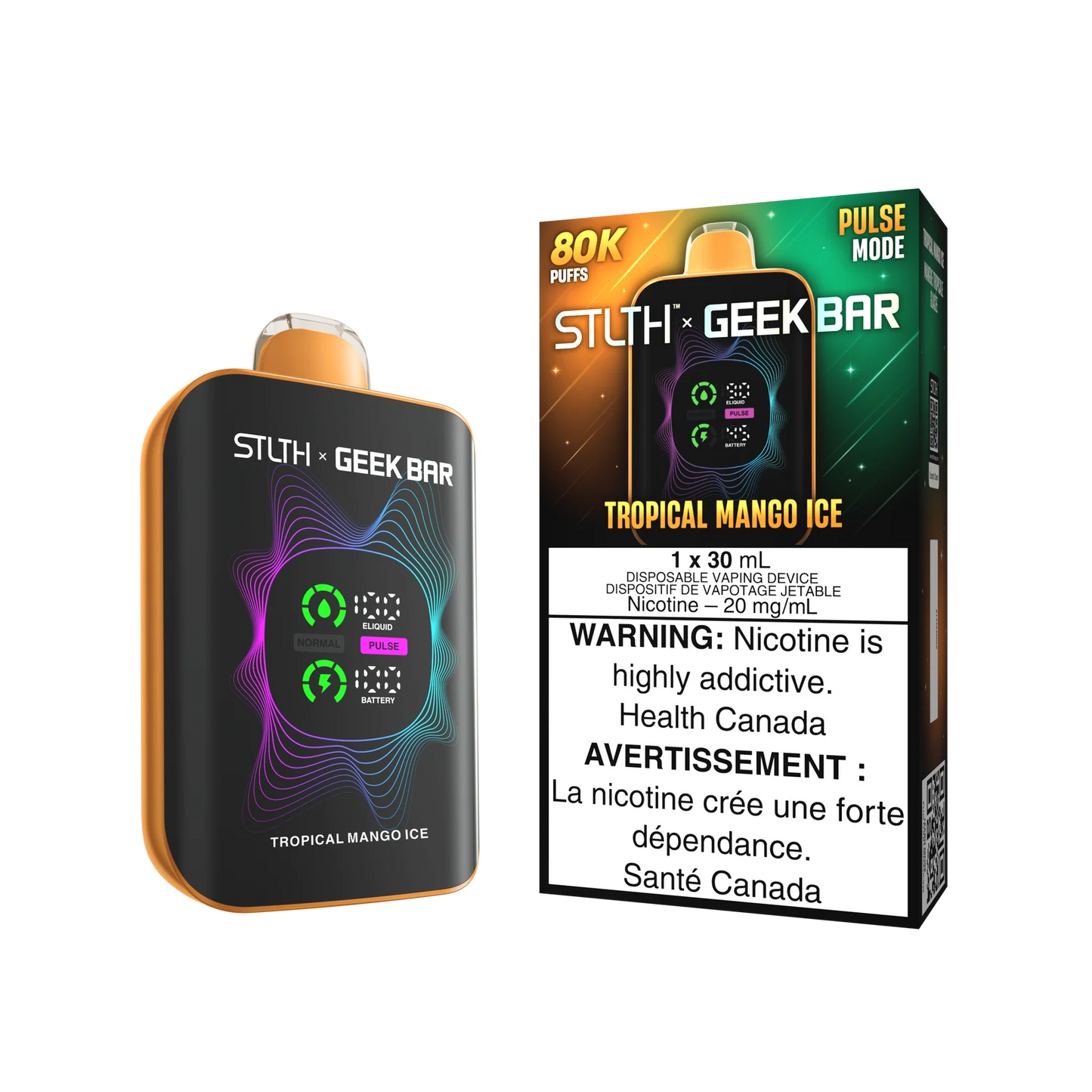 STLTH x GEEK BAR Tropical Mango Ice 80k Puffs 30ml (Pack of 4)