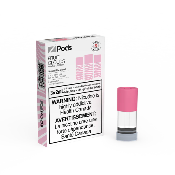 ZPODS Fruit Clouds 3x2ml Pod Cartridges (Pack of 5)