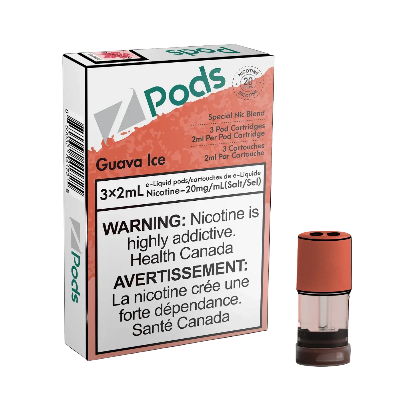 ZPODS Guava Ice 3x2ml Pod Cartridges (Pack of 5)
