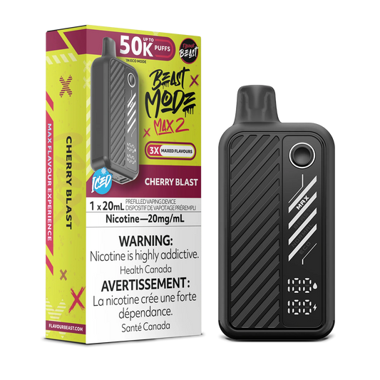 Flavour Beast Mode Max 2 Cherry Blast Iced 50K Puffs 20ml (Pack of 5)