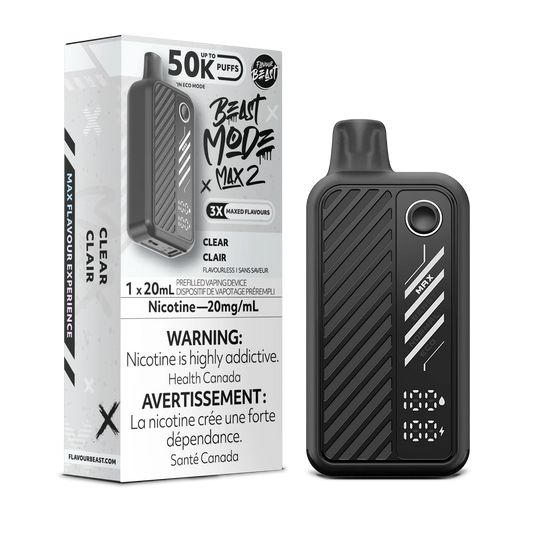Flavour Beast Mode Max 2 Clear 50K Puffs 20ml (Pack of 5)