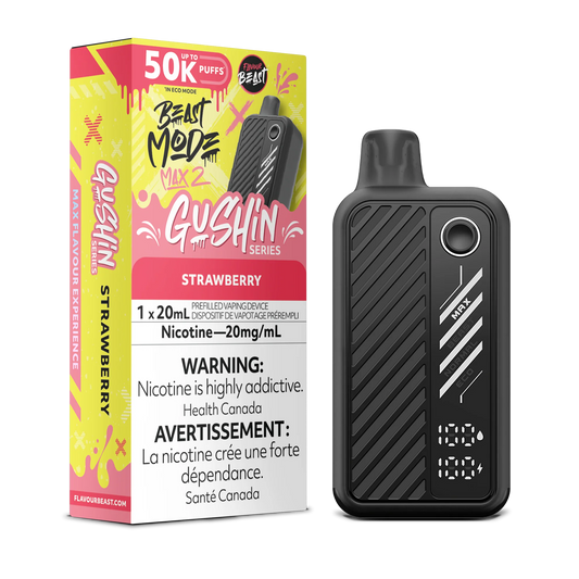 Flavour Beast Mode Max 2 Gushin Strawberry 50K Puffs 20ml (Pack of 5)