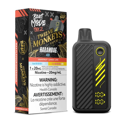 Flavour Beast Mode Max 2 Harambae Iced 50K Puffs 20ml (Pack of 5)