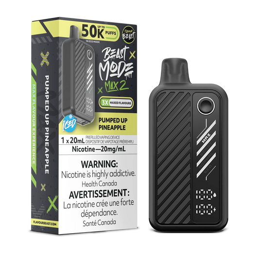 Flavour Beast Mode Max 2 Pumped Up Pineapple Iced 50K Puffs 20ml (Pack of 5)