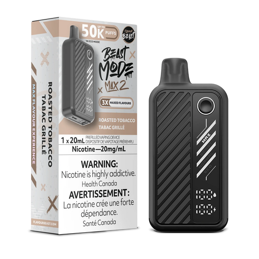 Flavour Beast Mode Max 2 Roasted Tobacco 50K Puffs 20ml (Pack of 5)
