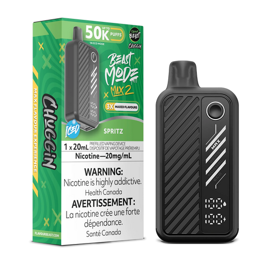 Flavour Beast Mode Max 2 Spritz Iced 50K Puffs 20ml (Pack of 5)