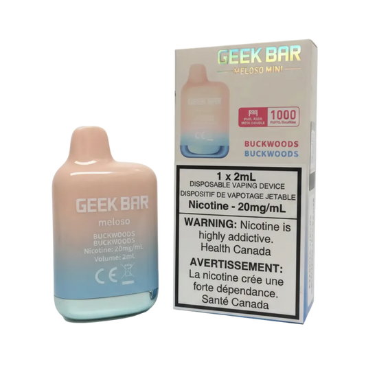 GEEK BAR Meloso Mini Buckwoods 1K Puffs 2ml (Pack of 6) QC Compliant