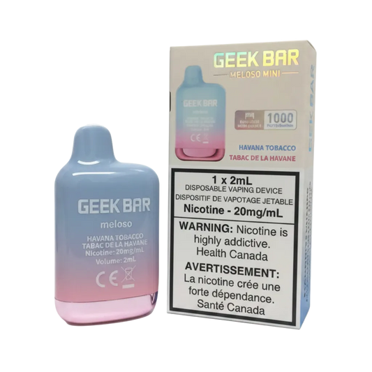 GEEK BAR Meloso Mini Havana Tobacco 1K Puffs 2ml (Pack of 6) QC Compliant