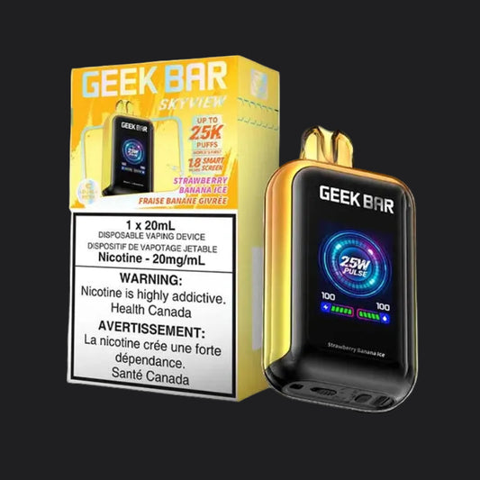 GEEK BAR Skyview Strawberry Banana Ice 25K Puffs 20ml (Pack of 5)