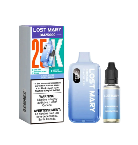 LOST MARY BM25000 Flavourless 25K Puffs 20ml (Pack of 5) QC Compliant