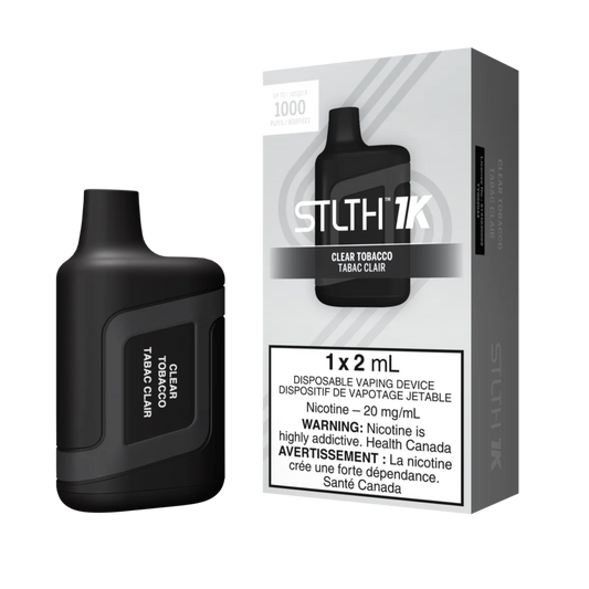 STLTH 1K Clear Tobacco 1K Puffs 2ml (Pack of 5) QC Compliant