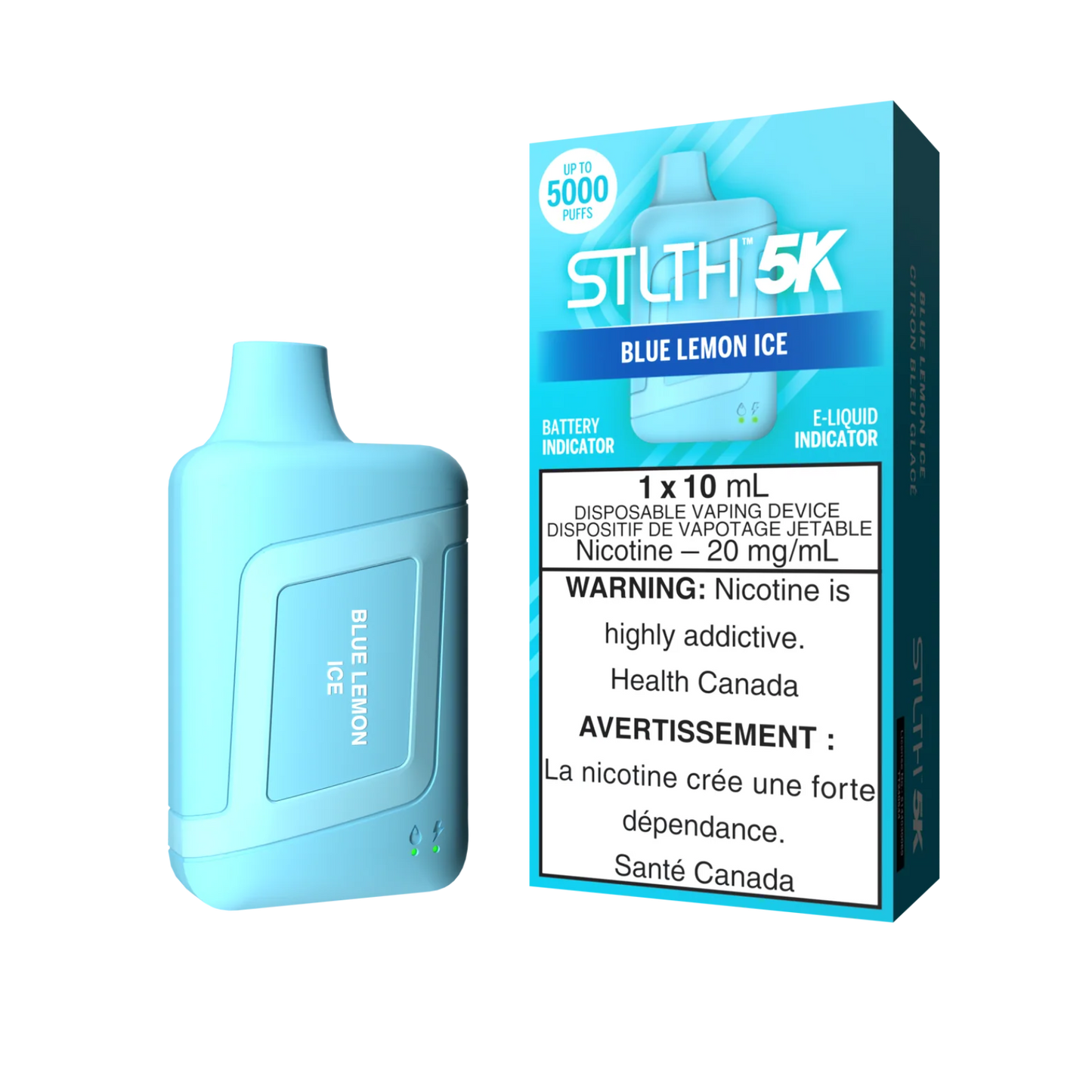 STLTH 5K Puffs Blue Lemon Ice 10ml (Pack of 5)