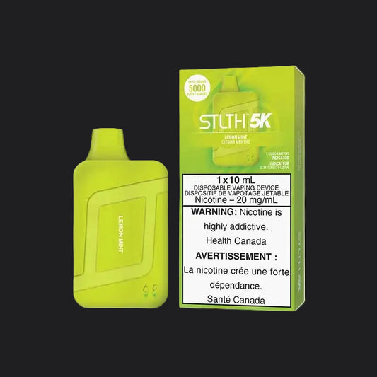 STLTH 5K Puffs Lemon Mint 10ml (Pack of 5)
