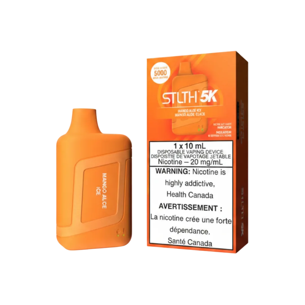STLTH 5K Puffs Mango Aloe Ice 10ml (Pack of 5)