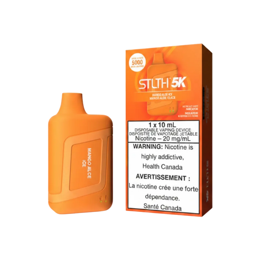 STLTH 5K Puffs Mango Aloe Ice 10ml (Pack of 5)