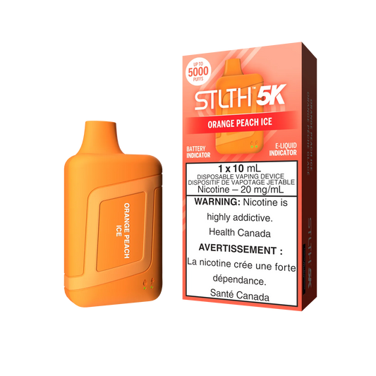 STLTH 5K Puffs Orange Peach Ice 10ml (Pack of 5)
