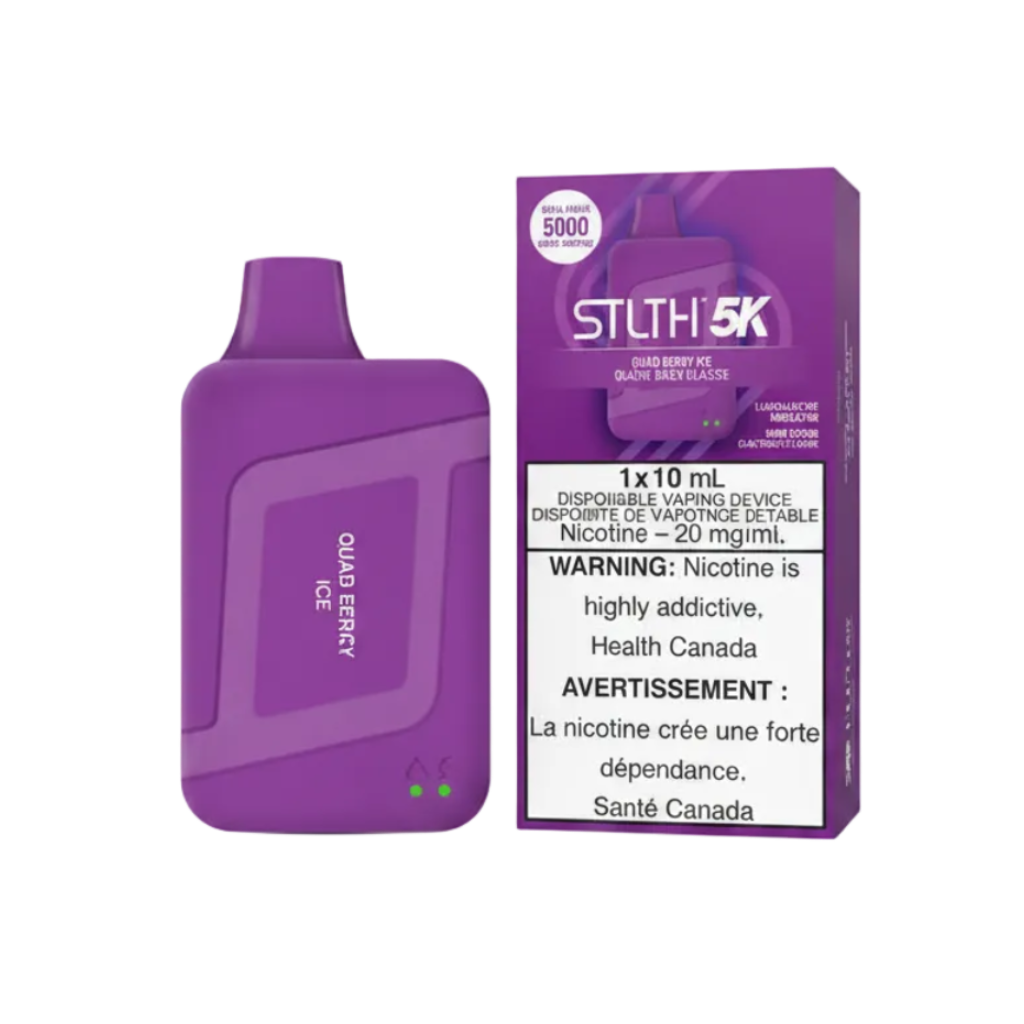 STLTH 5K Puffs Quad Berry Ice 10ml (Pack of 5)
