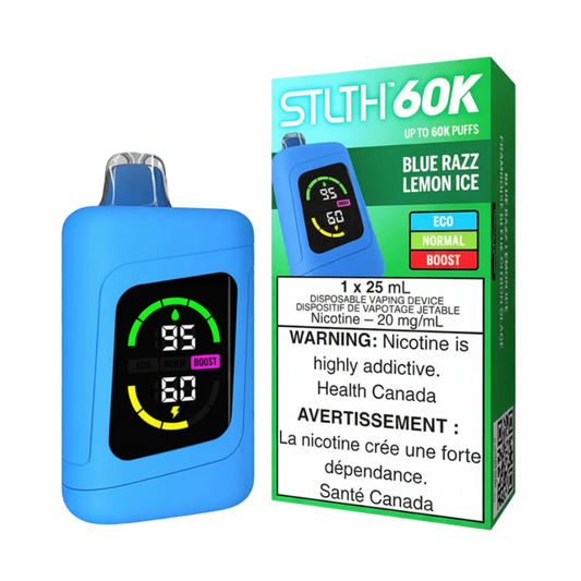 STLTH 60K Puffs Blue Razz Lemon Ice 25ml (Pack of 4)