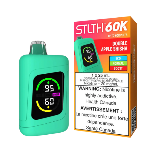 STLTH 60K Puffs Double Apple Shisha 25ml (Pack of 4)