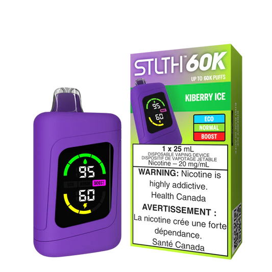 STLTH 60K Puffs Kiberry Ice 25ml (Pack of 4)