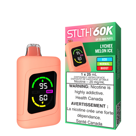 STLTH 60K Puffs Lychee Melon Ice 25ml (Pack of 4)