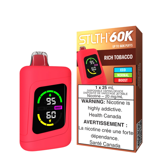 STLTH 60K Puffs Rich Tobacco 25ml (Pack of 4)