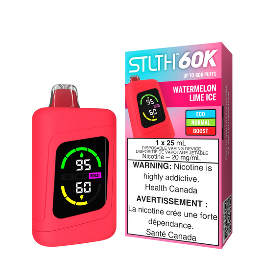 STLTH 60K Puffs Watermelon Lime Ice 25ml (Pack of 4)