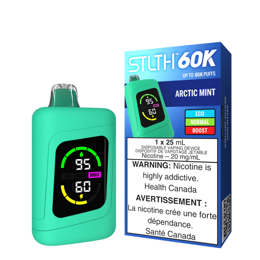 STLTH 60K Puffs Arctic Mint 25ml (Pack of 4)