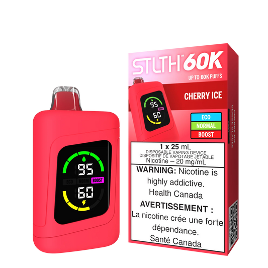 STLTH 60K Puffs Cherry Ice 25ml (Pack of 4)