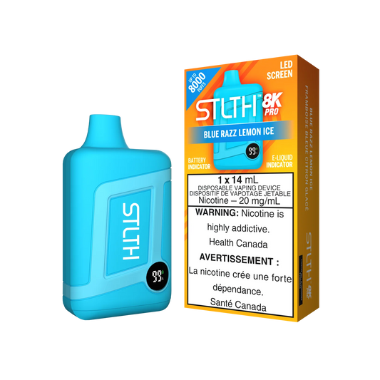 STLTH 8K Pro Blue Razz Lemon Ice 14ml (Pack of 5)