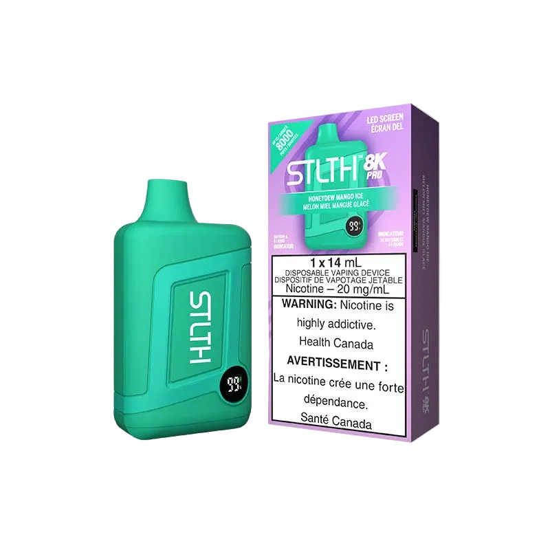 STLTH 8K Pro Honeydew Mango Ice 14ml (Pack of 5)