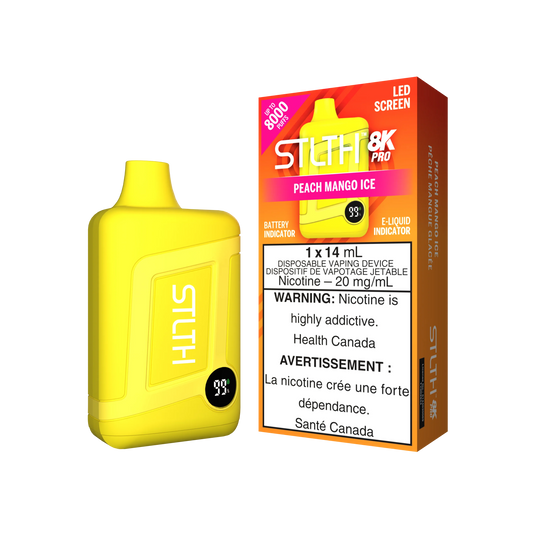 STLTH 8K Pro Peach Mango Ice 14ml (Pack of 5)