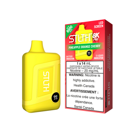 STLTH 8K Pro Pineapple Orange Cherry 14ml (Pack of 5)
