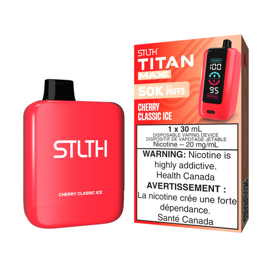 STLTH Titan Max Cherry Classic Ice 50k Puffs (Pack of 4)