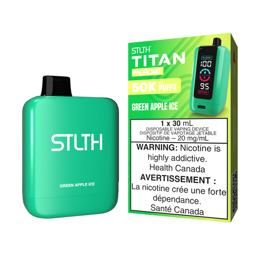 STLTH Titan Max Green Apple Ice 50k Puffs (Pack of 4)