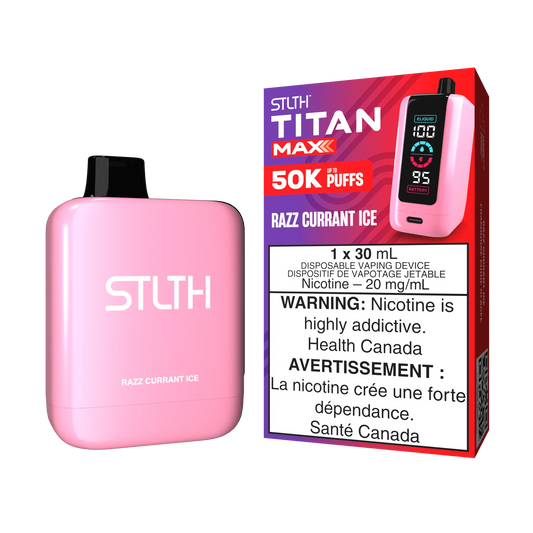 STLTH Titan Max Razz Currant Ice 50k Puffs (Pack of 4)