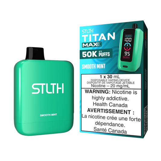 STLTH Titan Max Smooth Mint 50k Puffs (Pack of 4)